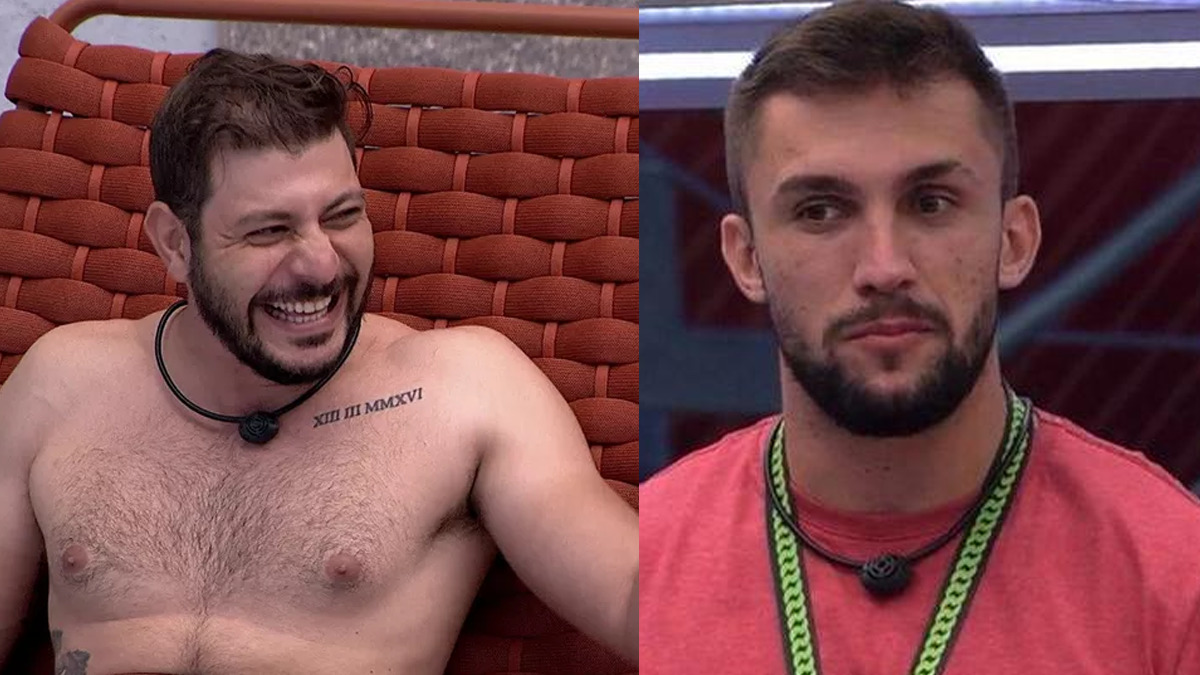 Caio debocha de Arthur no BBB 21 (Reprodução/Globo)