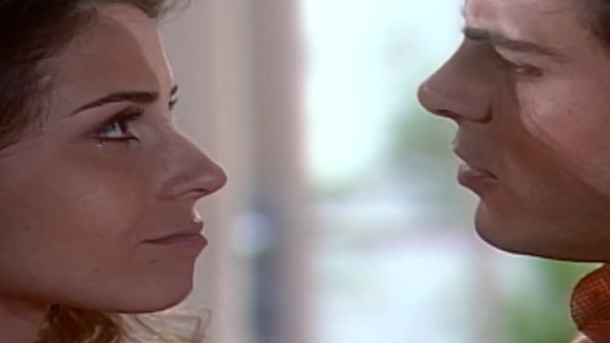 Capitu (Giovanna Antonelli) e Fred (Luigi Baricelli)