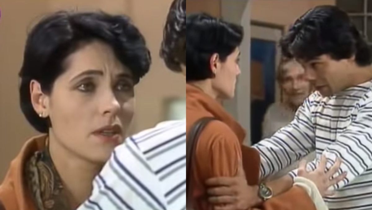 Christiane Torloni (Diná) e Mauricio Mattar (Téo) em cena de A Viagem (Reprodução: Globo)