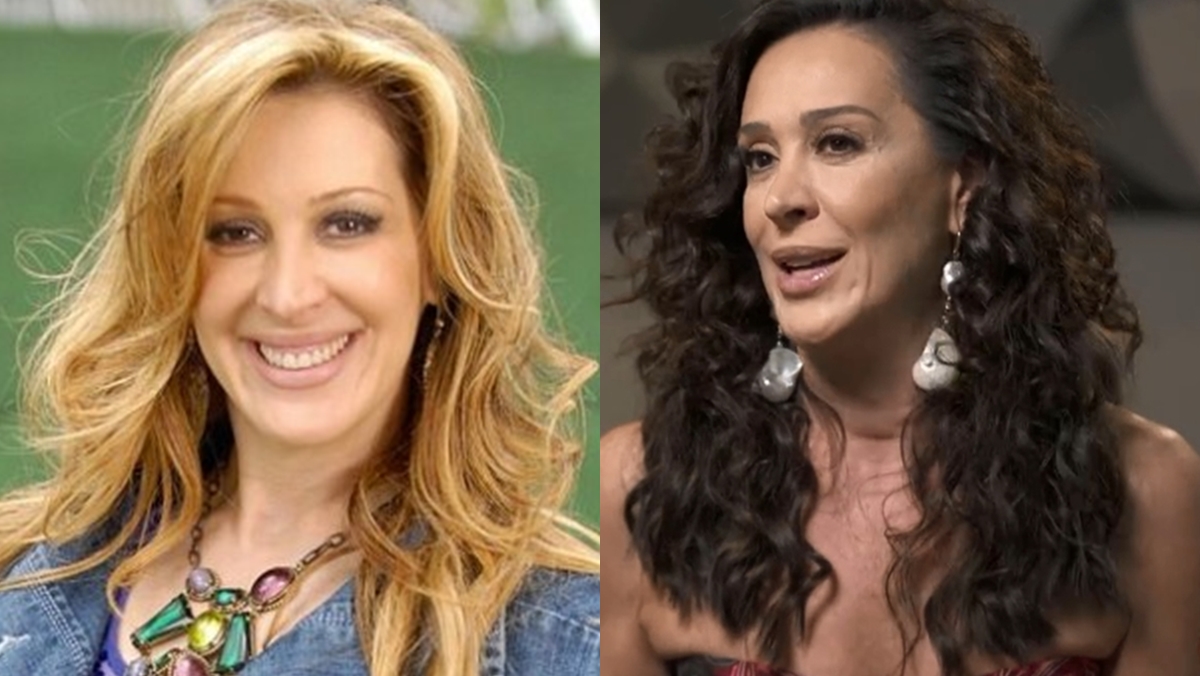 Claudia Raia ficou loira para personagem em Ti Ti Ti (Foto: Reprodução/Montagem Observatório da TV)