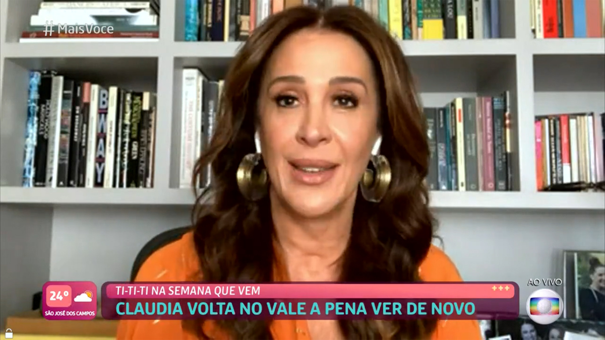 Cláudia Raia no Mais Você