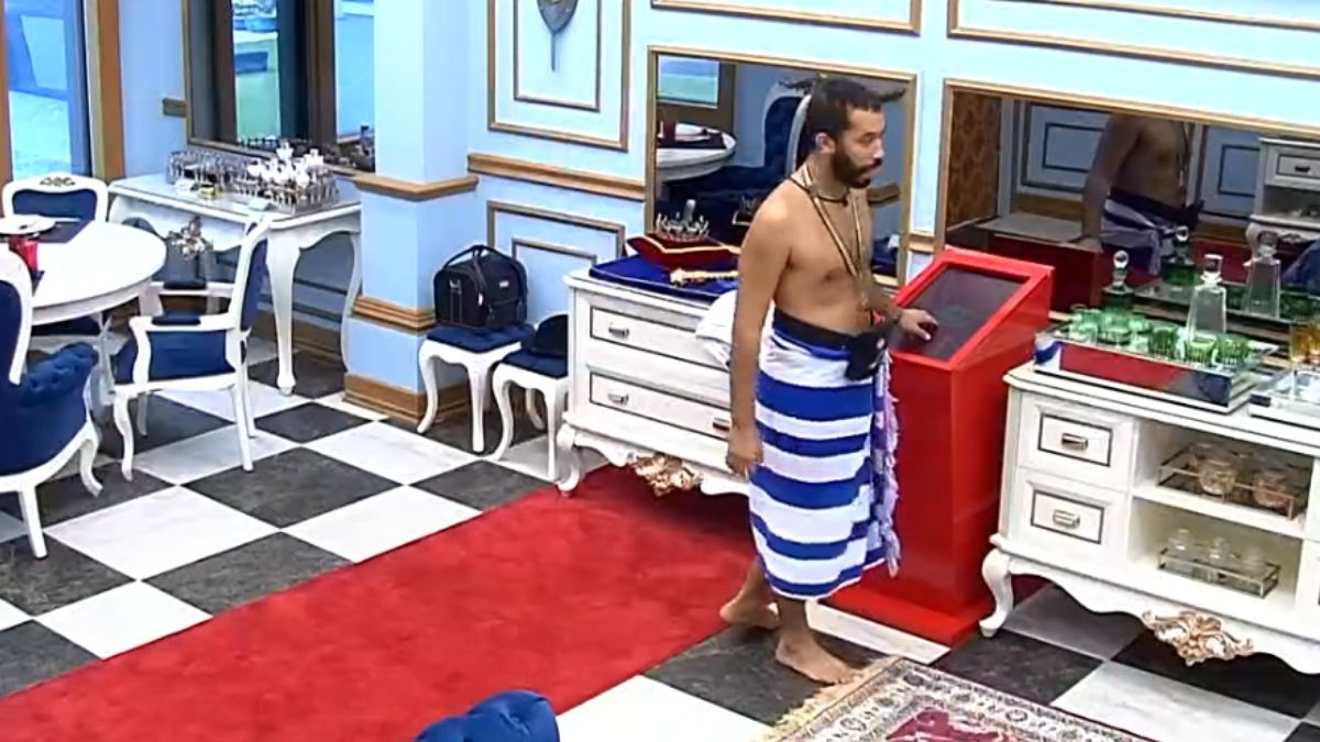 Gilberto no quarto do líder do BBB 21