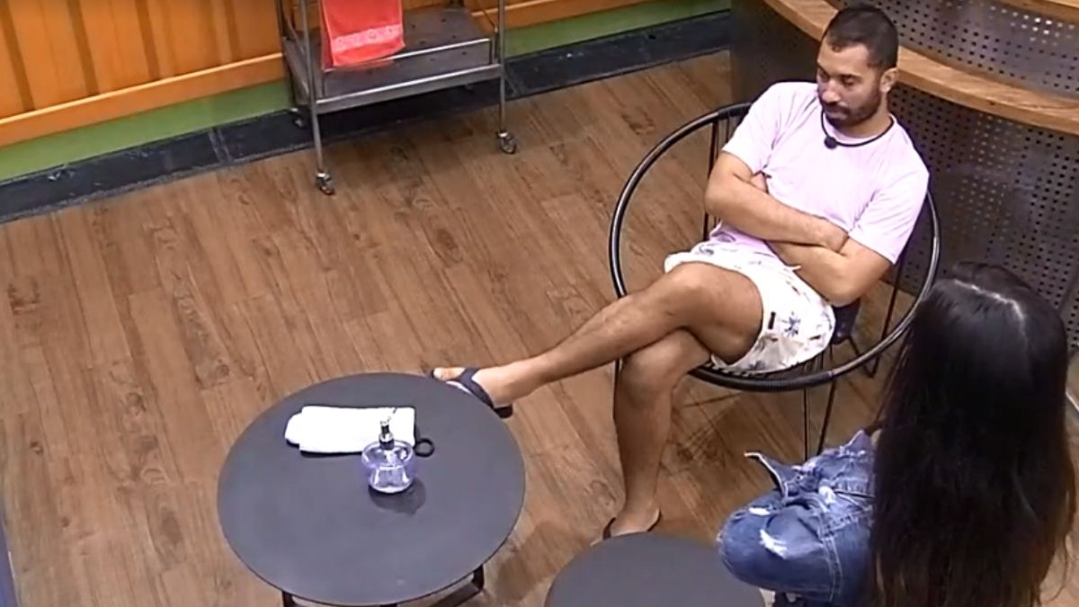Gilberto e Juliette na academia do BBB 21