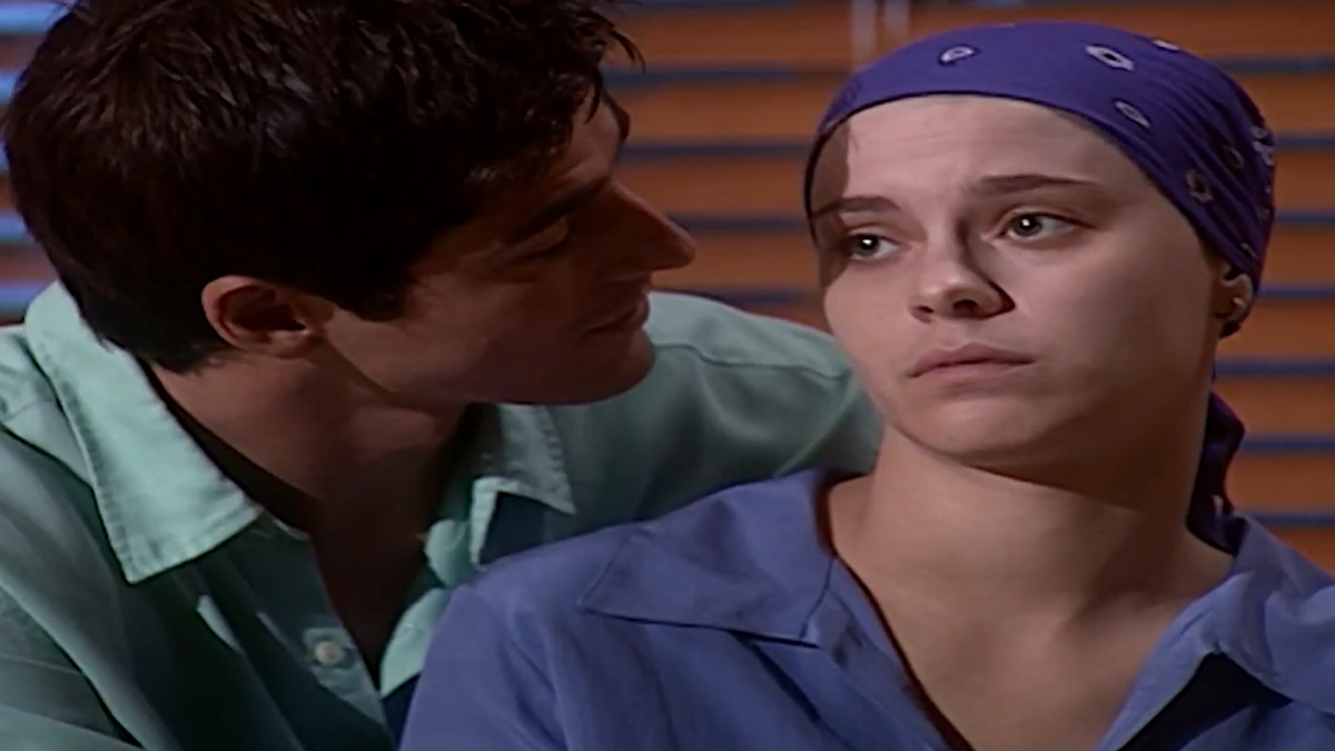 Edu (Reynaldo Gianecchini) e Camila (Carolina Dieckmann), de Laços de Família (Reprodução/Globo)