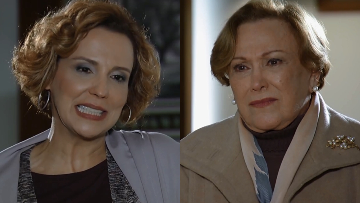 Eva e Iná batem boca por causa e se ameaçam (Reprodução: Globo)