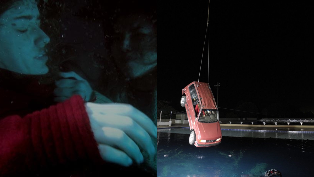 Fernanda Vasconcellos e Marjorie Estiano ficaram submersas na água por 40 minutos para gravação de acidente em A Vida da Gente (Reprodução/Montagem Observatório da TV)