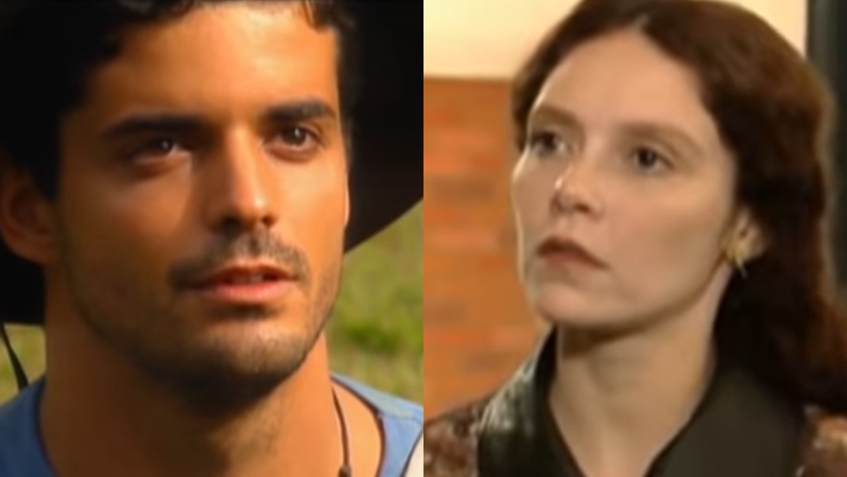 Jorge Pontual (Tonho) e Thais de Campos (Andrezza) em A Viagem (Reprodução: Globo)