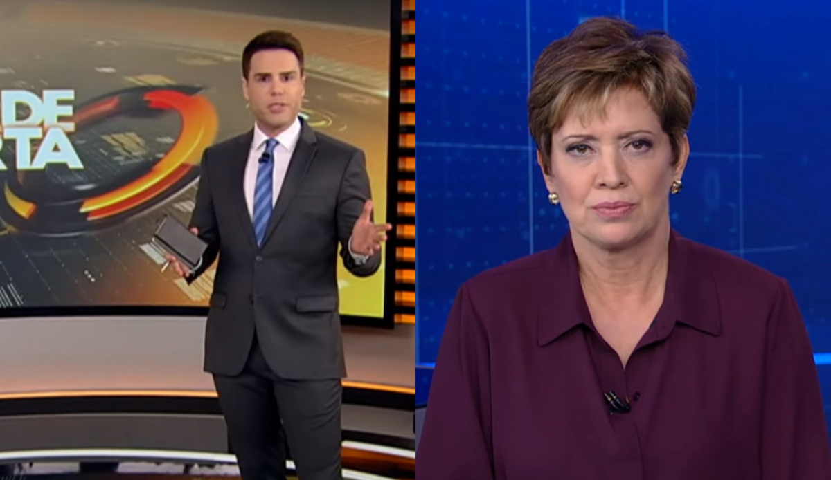 Luiz Bacci no Cidade Alerta e Christina Lemos no Jornal da Record