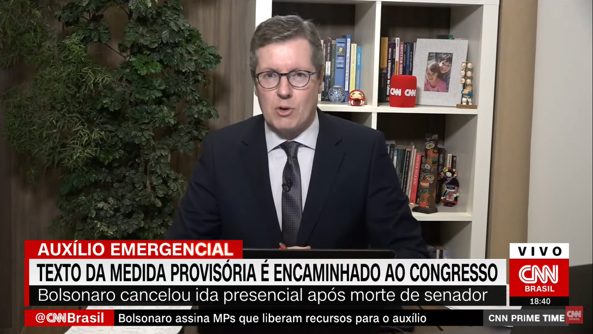 Márcio Gomes no CNN Prime Time