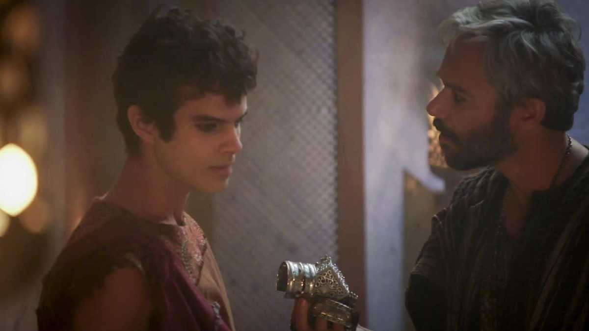 Naor (Daniel Blanco) e Terá (Ângelo Paes Leme), de Gênesis (Reprodução/Record TV)