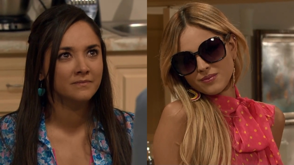 Nikki humilha Lili em Amores Verdadeiros (Reprodução: Televisa S.A)