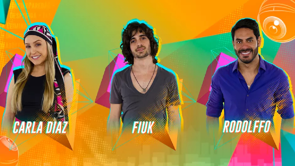 Carla Diaz, Fiuk e Rodolffo estão no oitavo Paredão do BBB 21