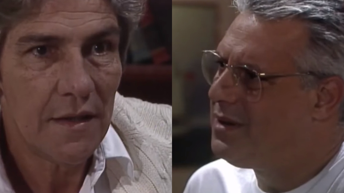 Otávio sugere morrer junto com Diná em A Viagem (Reprodução: Globo)