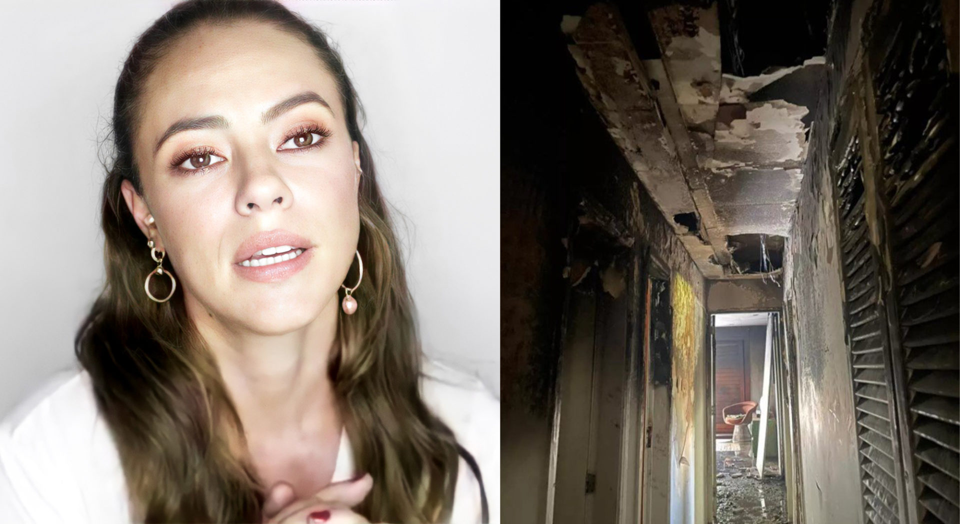 Paolla Oliveira e incêndio
