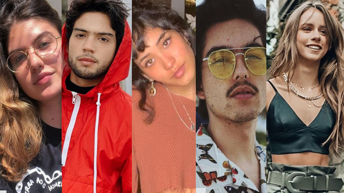Parte dos protagonistas de Rebelde