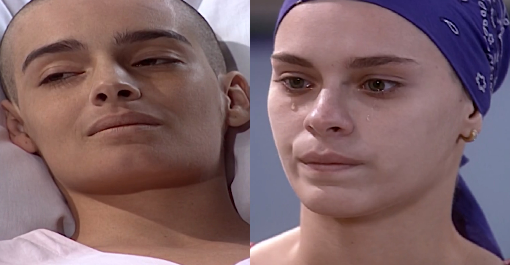 Marcela (Paula Tolentino) e Camila (Carolina Dieckmann) em Laços de Família
