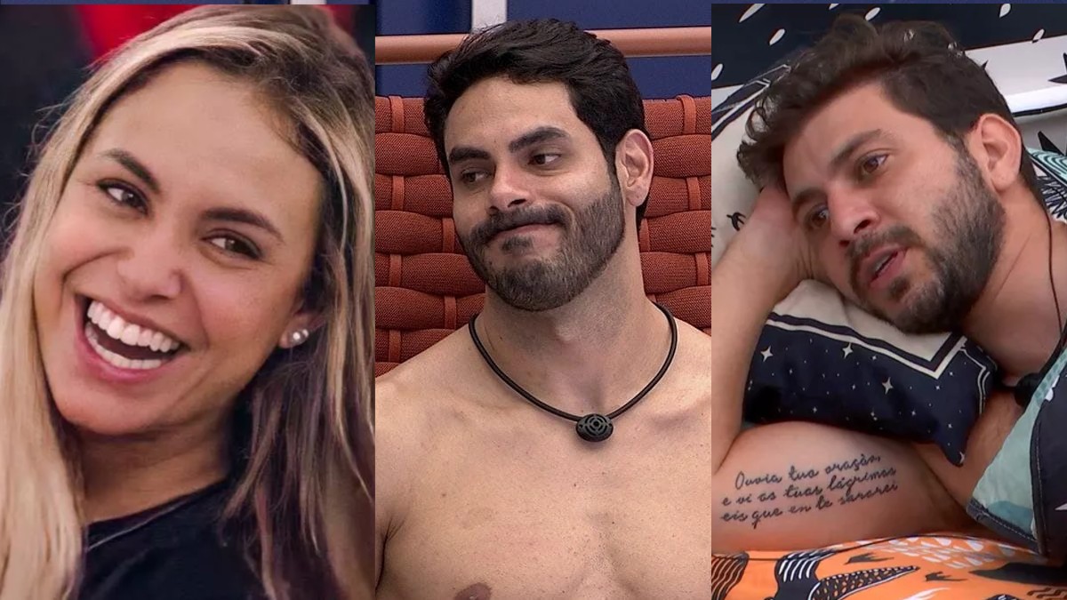 Sarah, Rodolffo e Caio do BBB 21