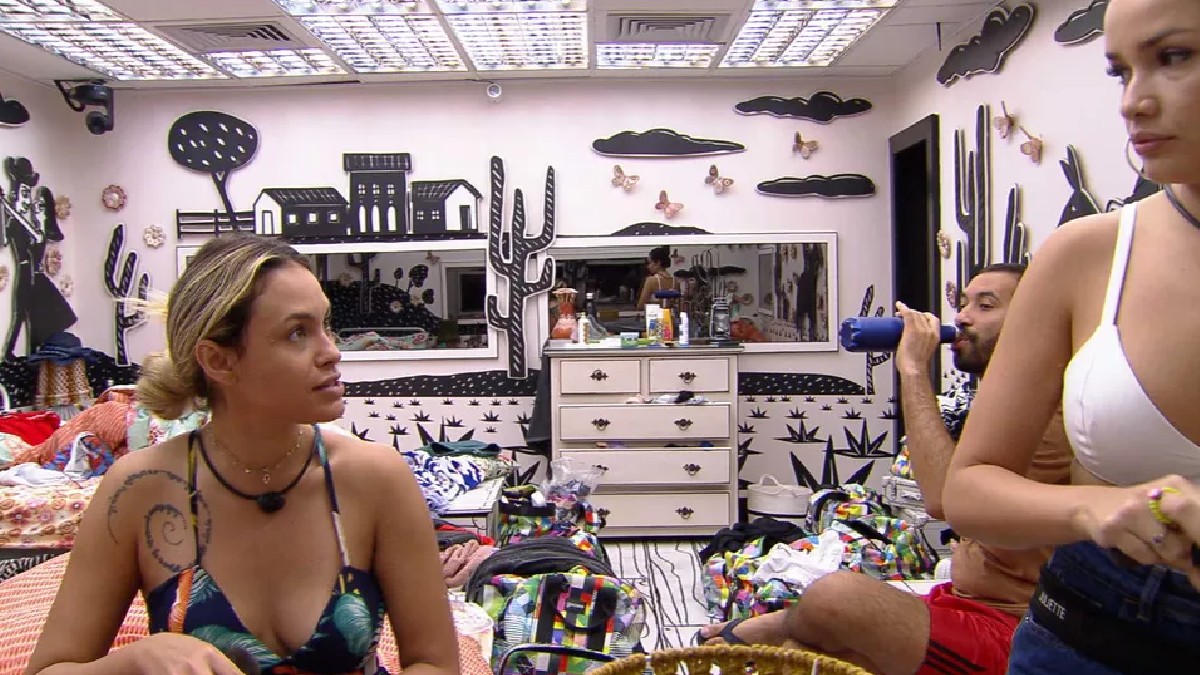 Sarah, Juliette e Gilberto no BBB 21