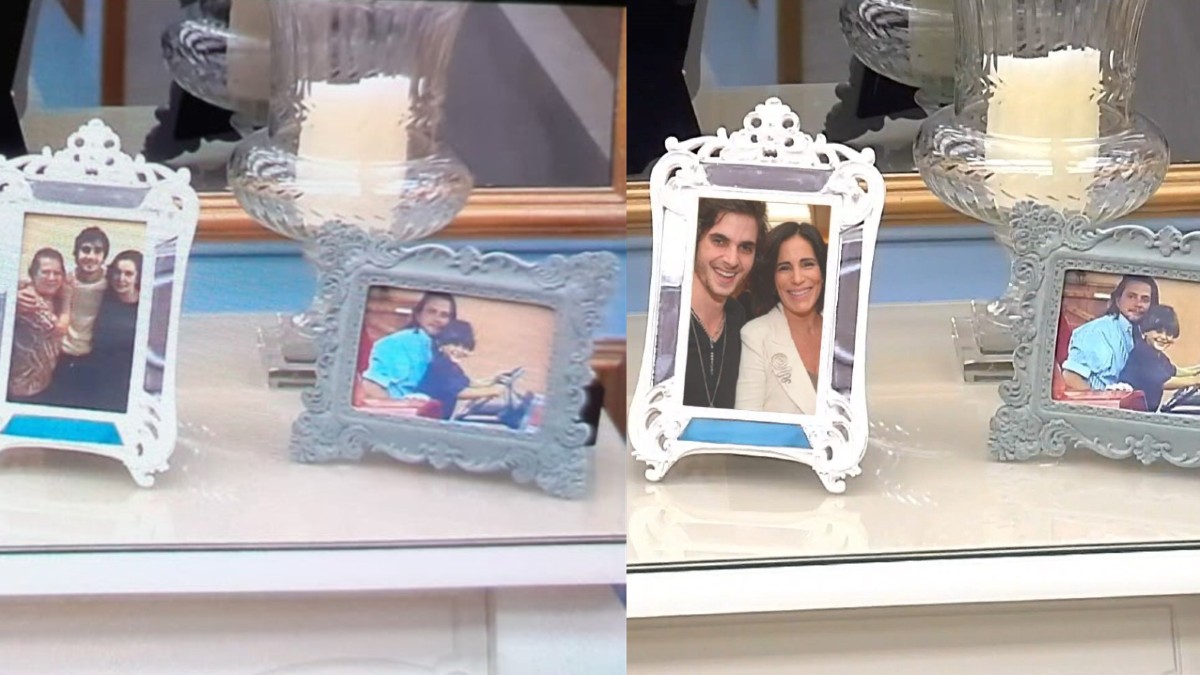 Montagem com fotos de Fiuk no BBB 21