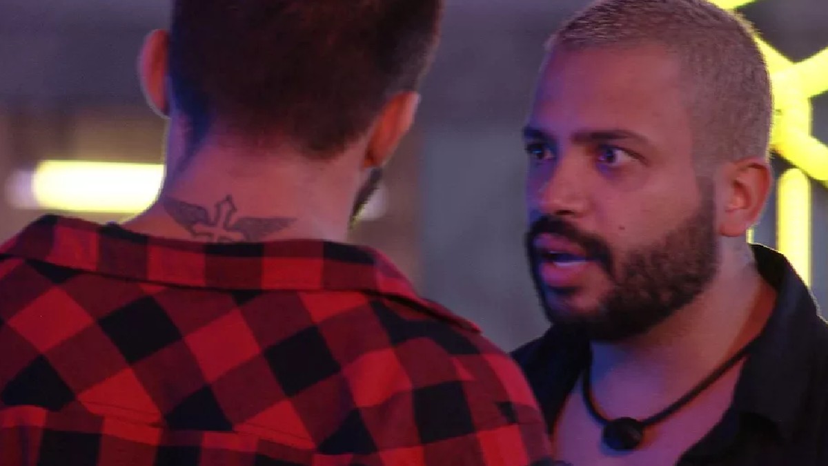Arthur e Projota na festa do Líder Rodolffo no BBB 21