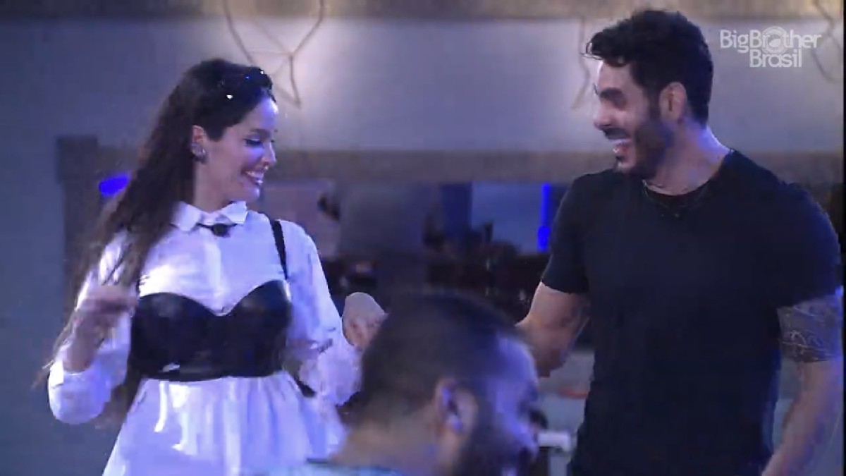 Juliette e Rodolffo dançam na festa do Líder de quarta-feira (3) no BBB 21