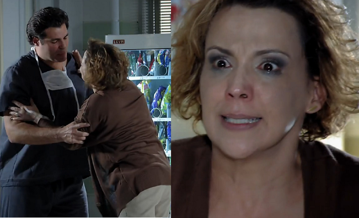 Lúcio (Thiago Lacerda) e Eva (Ana Beatriz Nogueira), em A Vida da Gente