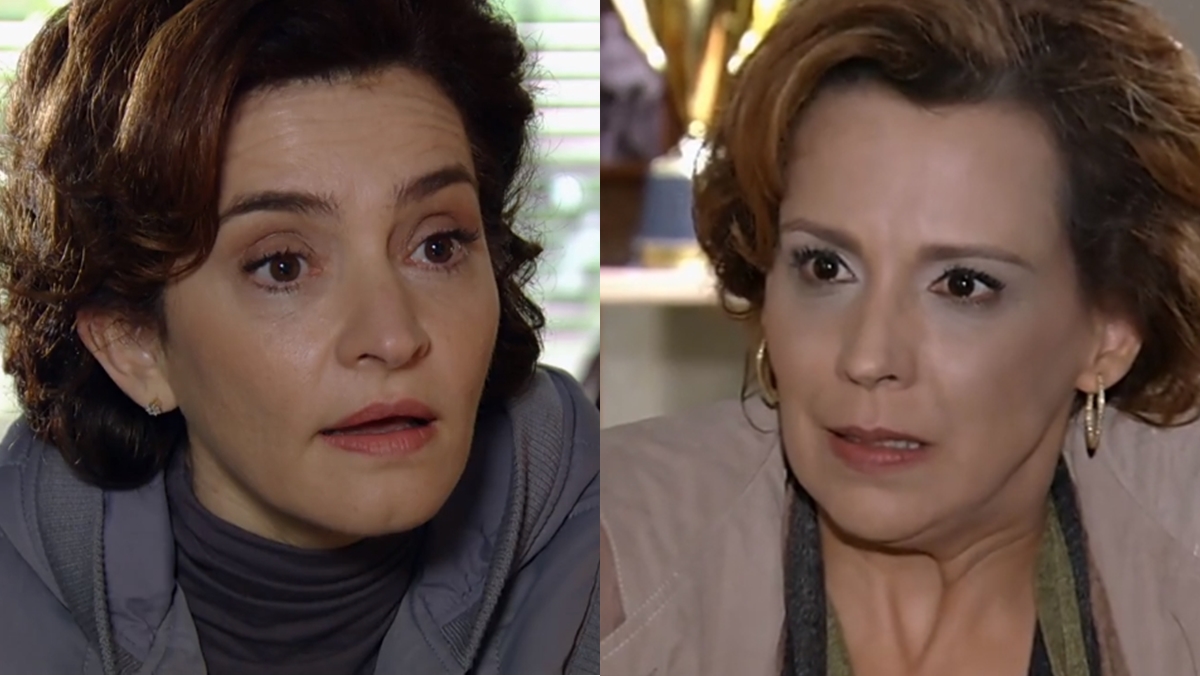Vitória sugere saída aterrorizante para encobrir a gestação de Ana (Reprodução: Globo)