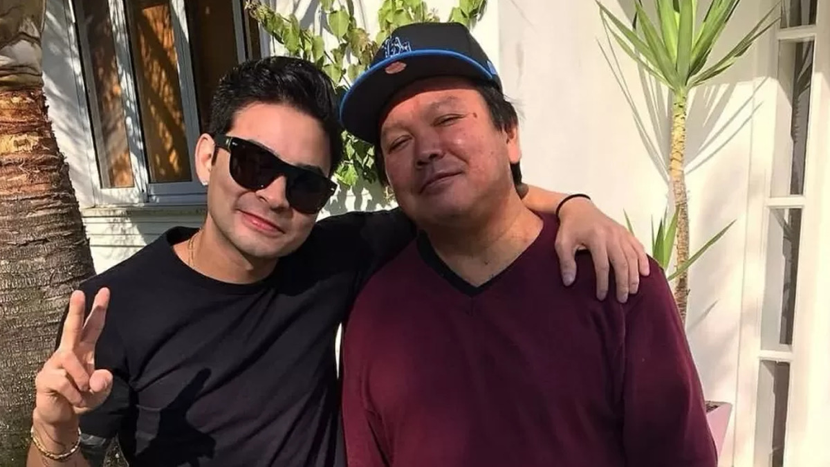 Yudi Tamashiro e seu pai, Nelson (Reprodução/Instagram)