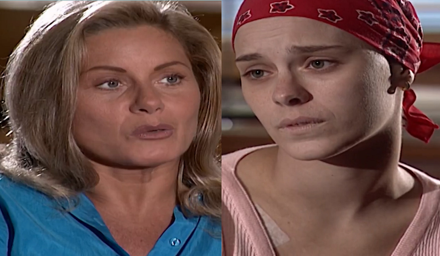 Helena (Vera Fischer) e Camila (Carolina Dieckmann) em Laços de Família