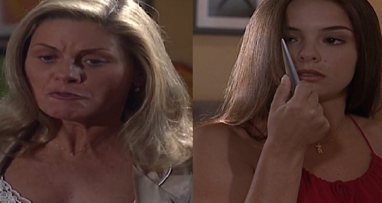 Helena (Vera Fischer) e Clara (Regiane Alves) em Laços de Família