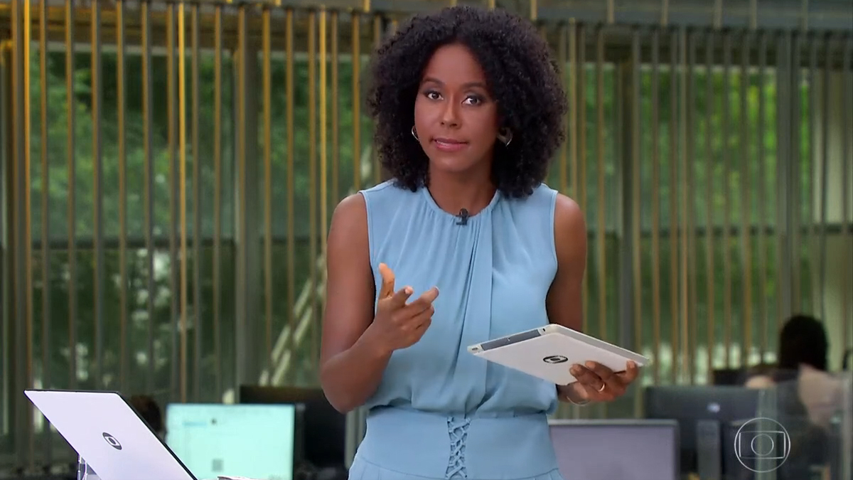 Maria Júlia Coutinho no Jornal Hoje