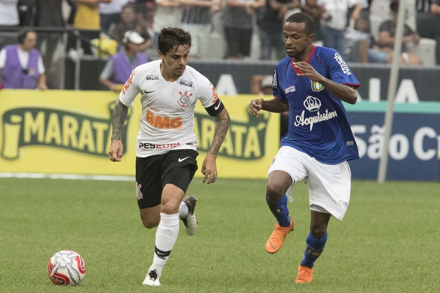 Jogadores do Corinthians e São Caetano