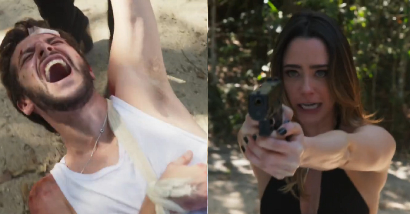 Giovanni (Jayme Matarazzo) e Bruna (Fernanda Vasconcellos) em Haja Coração