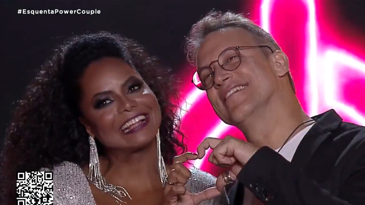 Adriana Bombom e Adrien Cunha, participantes do Power Couple Brasil (Reprodução/Record TV)