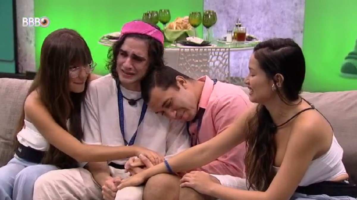 Almoço do Anjo de Gilberto e Fiuk no BBB 21 (Reprodução Globoplay)