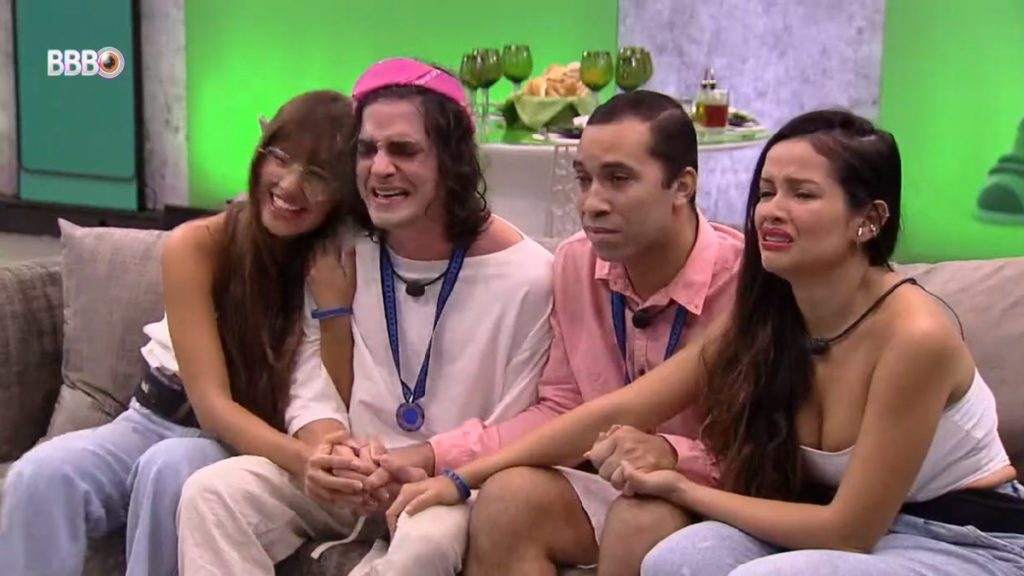 Almoço do Anjo de Gilberto e Fiuk no BBB 21 (Reprodução Globoplay)