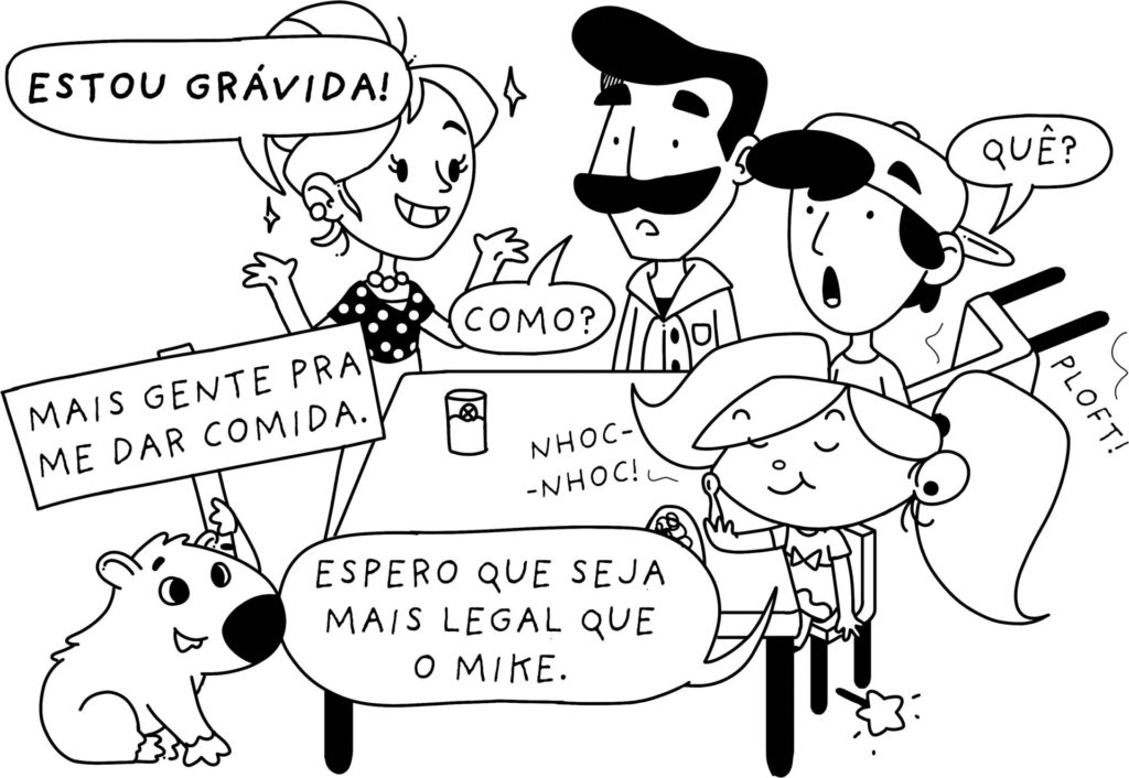 Ilustração de As Aventuras de Mike, de Gabriel Dearo e Manu Digilio
