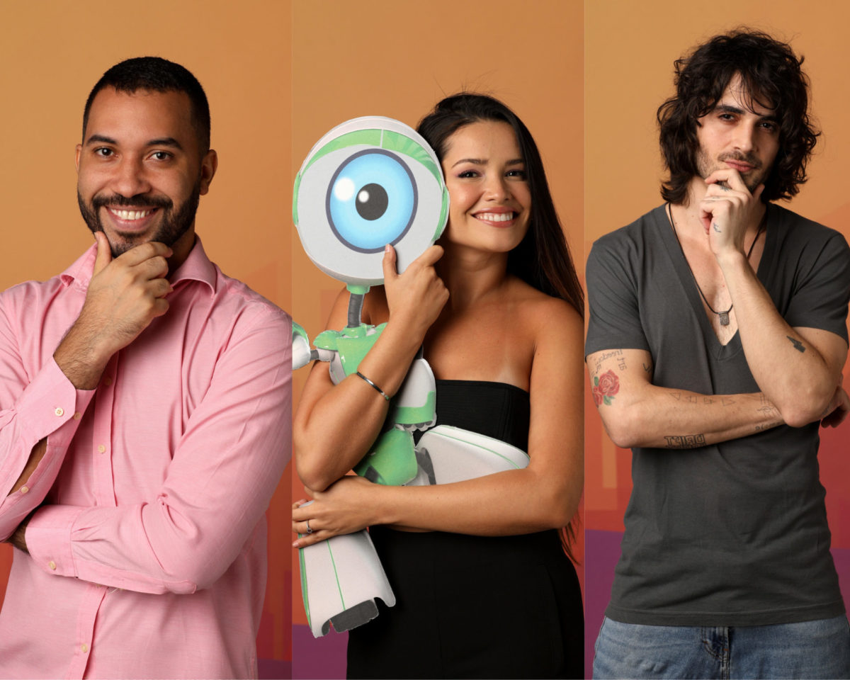Gilberto, Juliette e Fiuk (Globo/Divulgação)