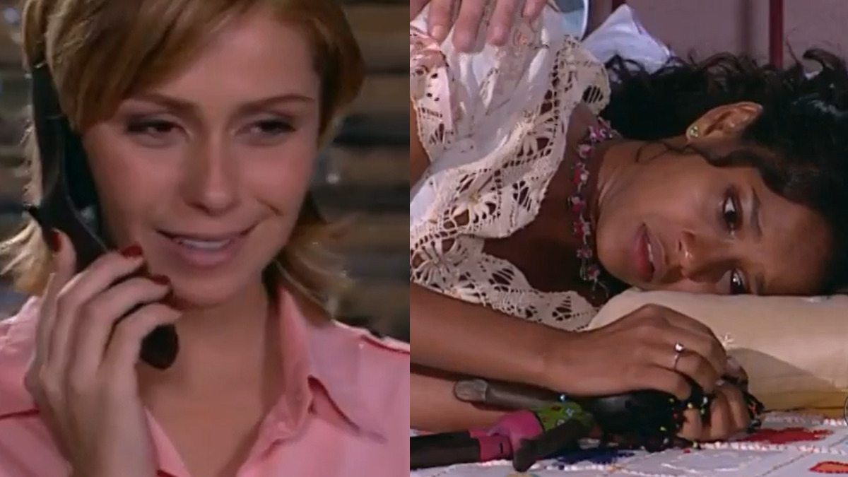 Bárbara (Giovanna Antonelli) e Preta (Taís Araújo) em Da Cor do Pecado (Reprodução/Globoplay)