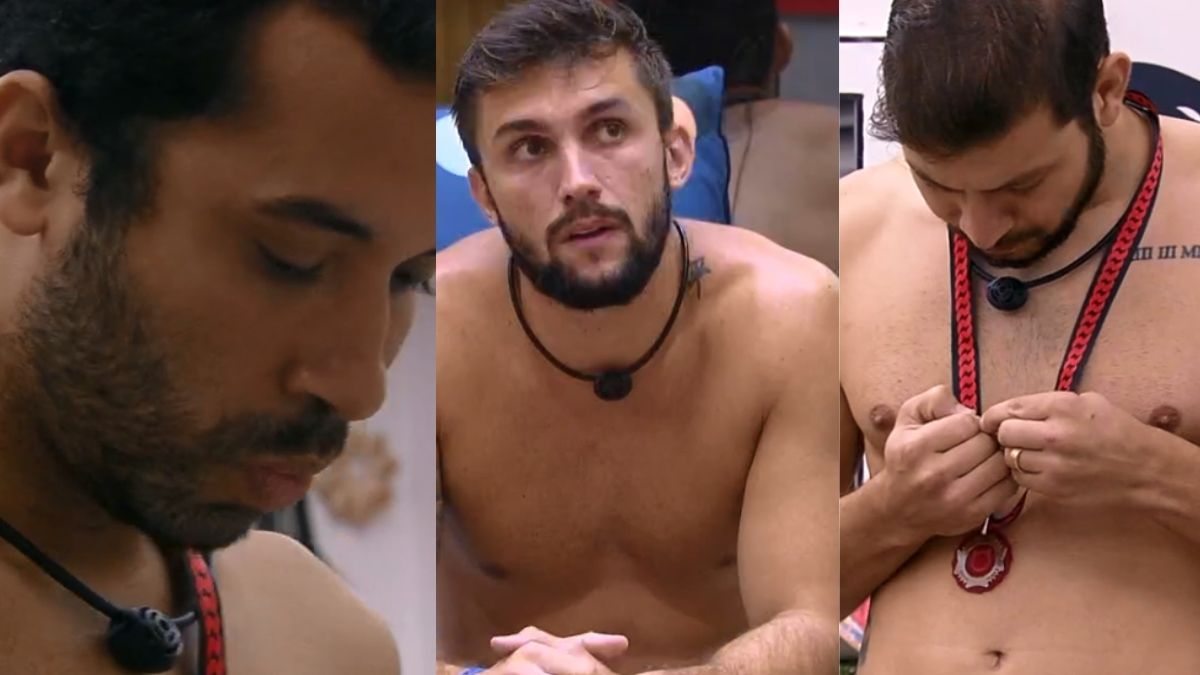 Gilberto, Arthur e Caio no BBB 21