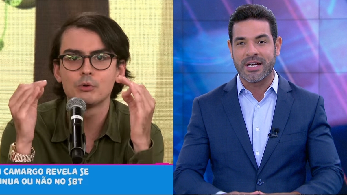Dudu Camargo sai de férias e é substituído por Darlisson Dutra no Primeiro Impacto (Reprodução/Montagem Observatório da TV)