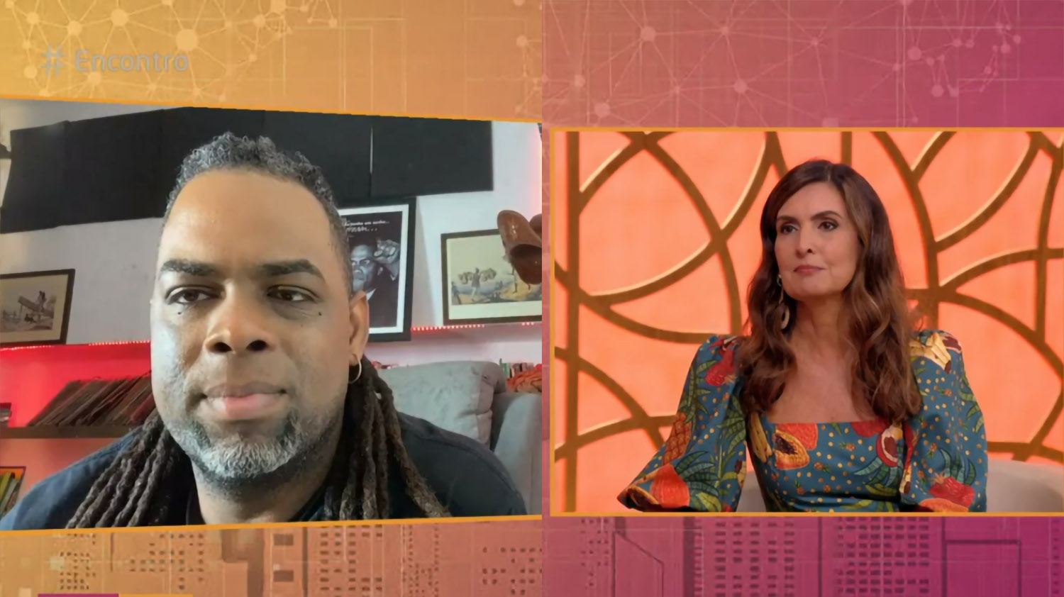 Manoel Soares e Fátima Bernardes