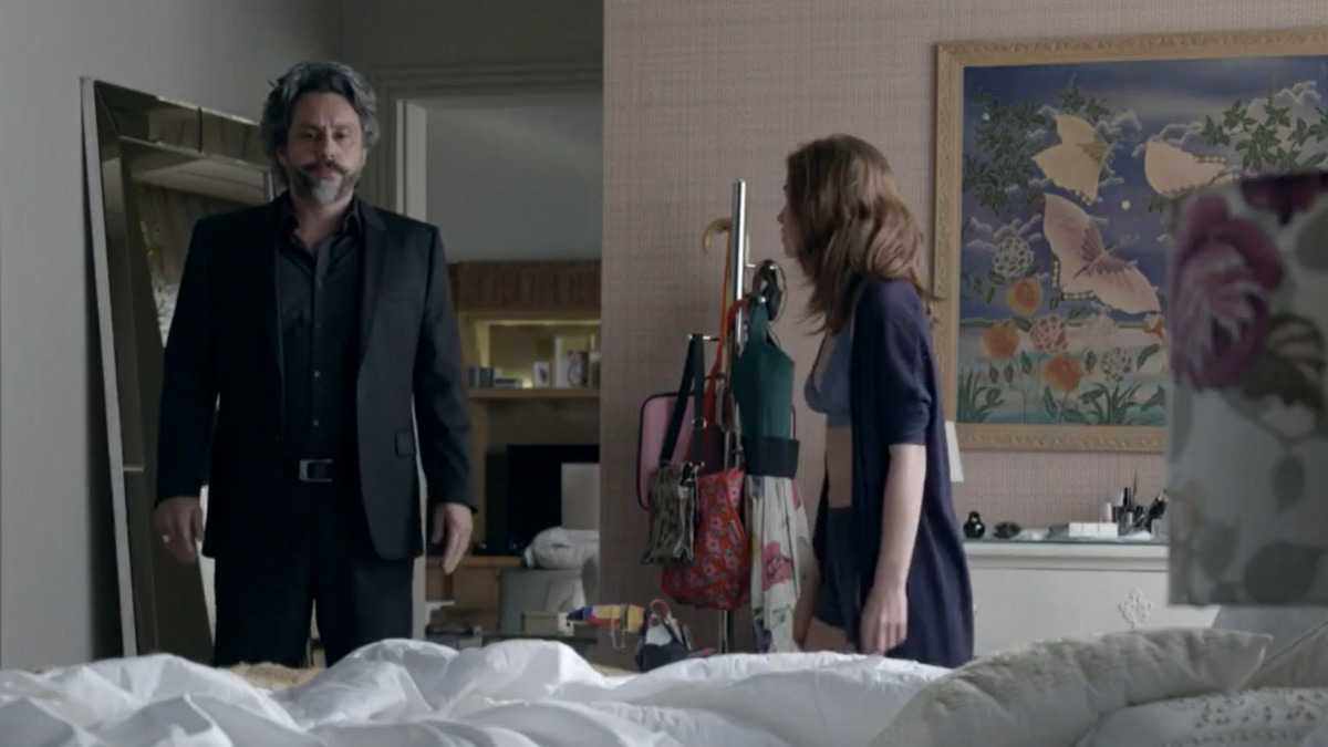 José Alfredo (Alexandre Nero) e Maria Isis (Marina Ruy Barbosa) em Império (Reprodução/Globo)