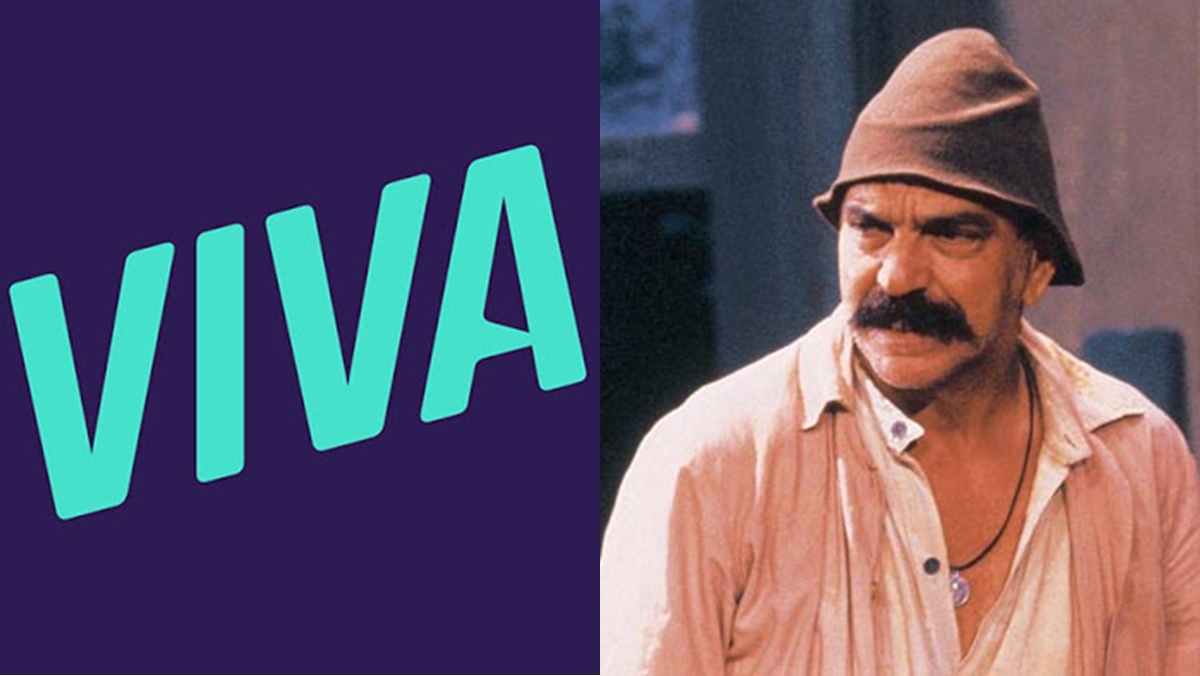 Lima Duarte vive Sassá Mutema em O Salvador da Pátria, a nova reprise do Canal Viva (Reprodução/Montagem Observatório da TV)