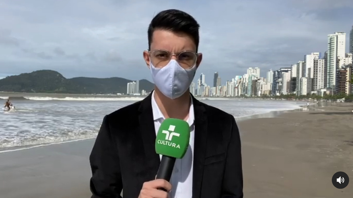 Luiz Turati é repórter da TV Cultura (Reprodução/Instagram)