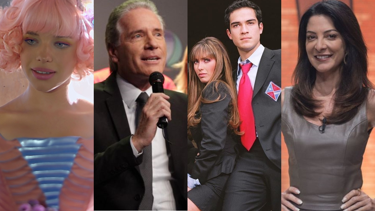 Meu Pedacinho de Chão, Aprendiz Celebridades, Rebelde e Ana Paula Padrão (Reprodução/Montagem Observatório da TV)