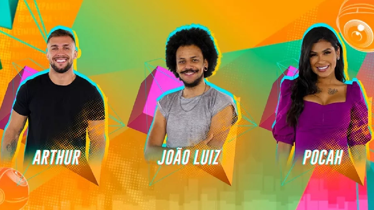 Arthur, João Luiz e Pocah estão no Paredão do BBB 21