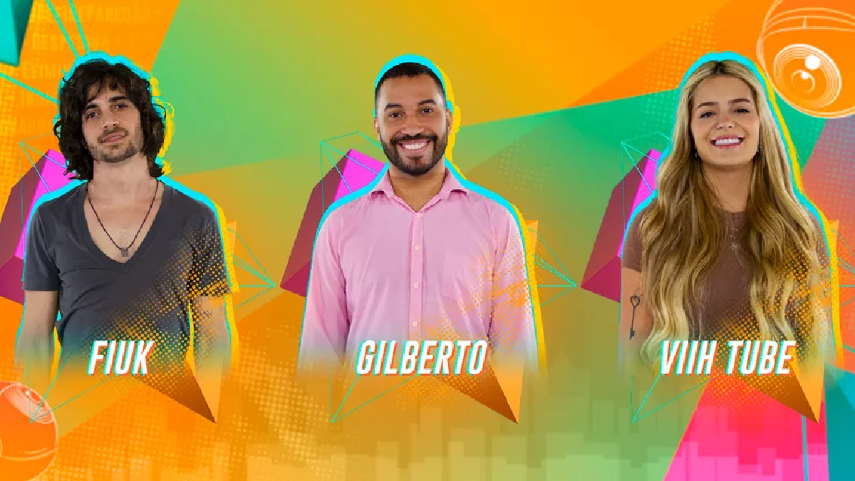 Fiuk, Gilberto e Viih Tube estão no Paredão do BBB 21