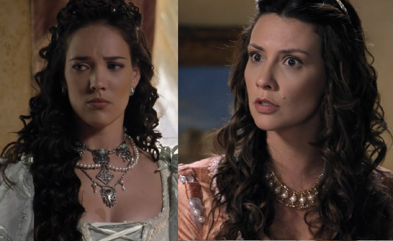 Lizabeta (Adriana Birolli) e Carmona (Camila Rodrigues) em Belaventura