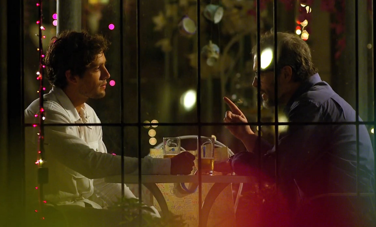 Rodrigo (Rafael Cardoso) e Lourenço (Leonardo Medeiros) em A Vida da Gente